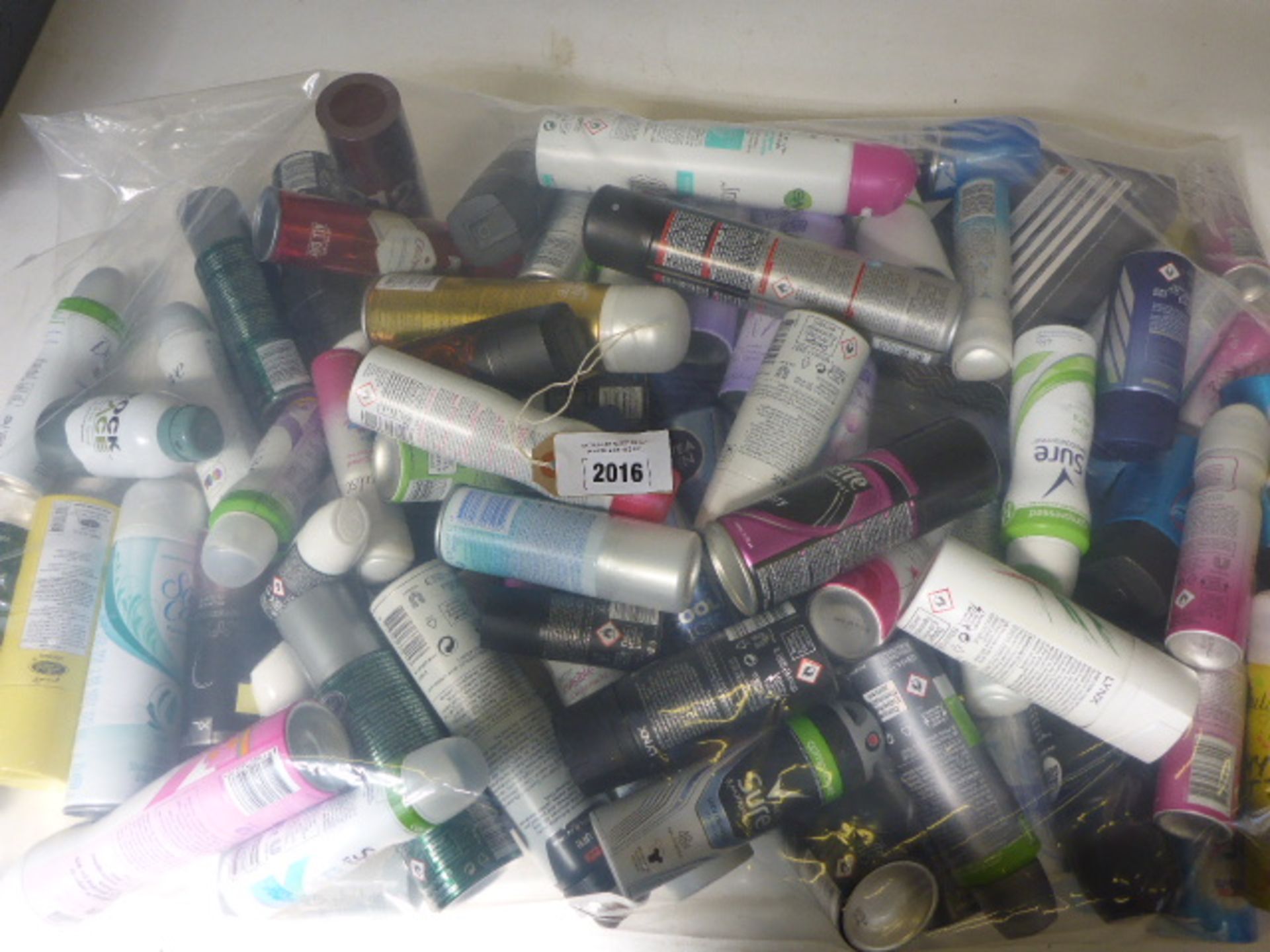 Quantity of aerosol deodorants, anti perspirants, body sprays etc