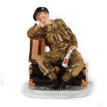 A Royal Doulton Classics limited edition figure HN4418 'The Railway Sleeper', numbered 589, h.
