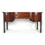 A 19th century mahogany bow fronted sideboard,