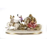 A Franklin Mint 'Cinderella's Enchanted Coach Anniversary Sculpture', h. 14.