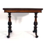 A Regency rosewood card table,