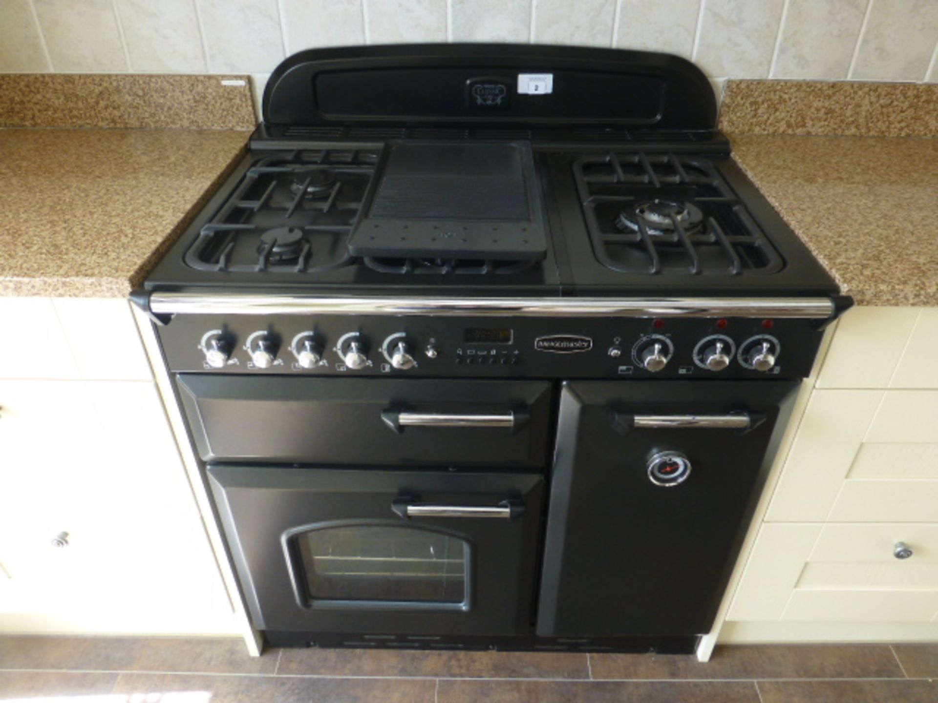 Rangemaster Classic 90 triple dual fuel range oven with 5 burner gas hob - Image 9 of 11