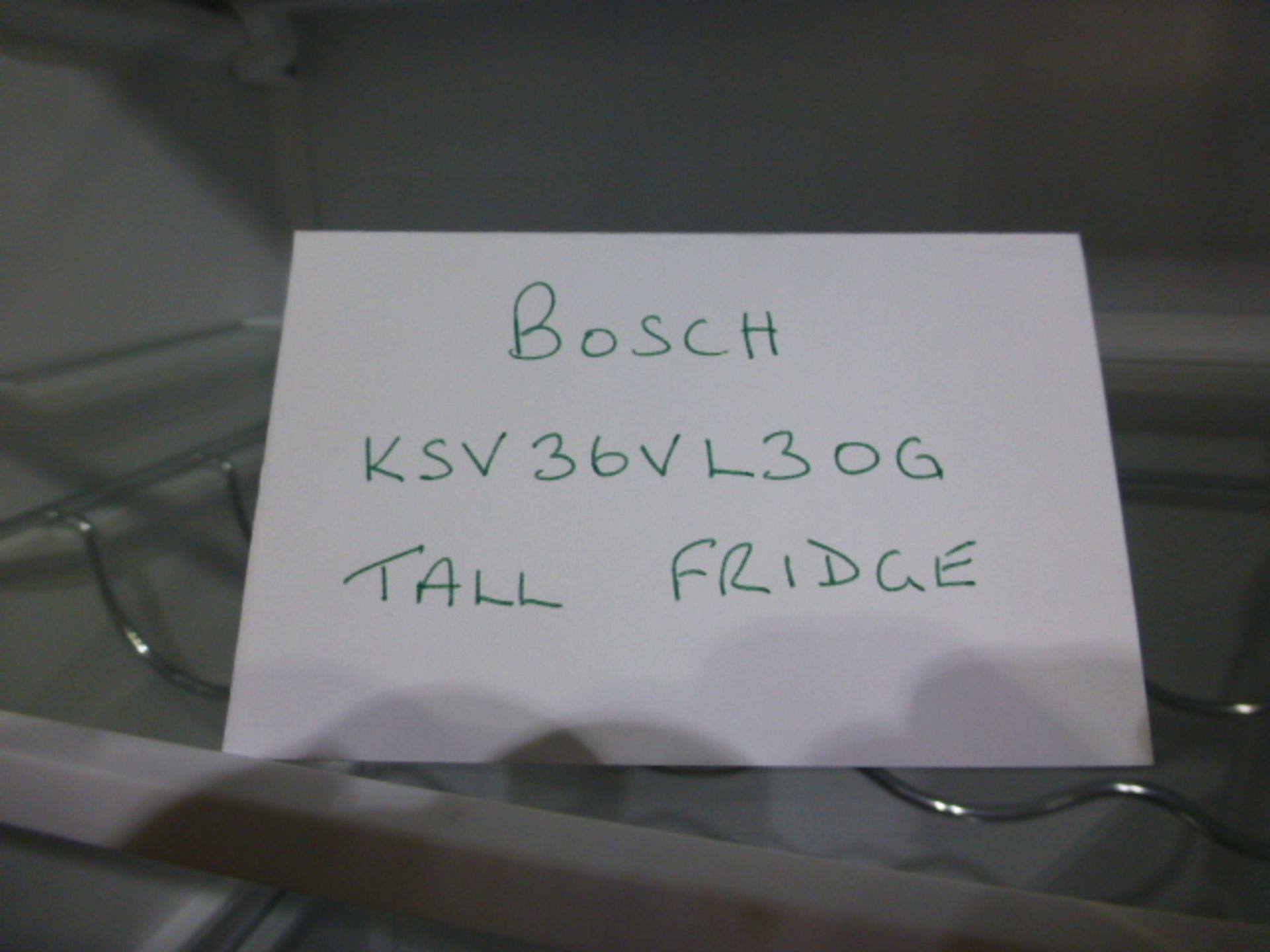 Bosch 60cm full height refrigerator model no. KSV36VL30G - Image 3 of 7