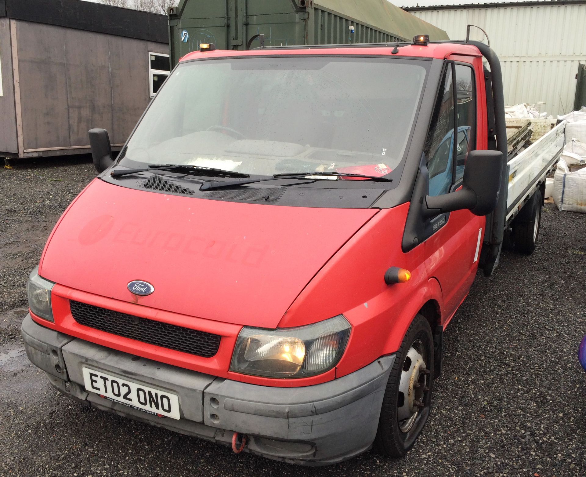 A Ford Transit 90T350 TD LWB RWD Dropside Truck Reg. No.ET02ONO, first registered 25-7-2002, - Image 2 of 5