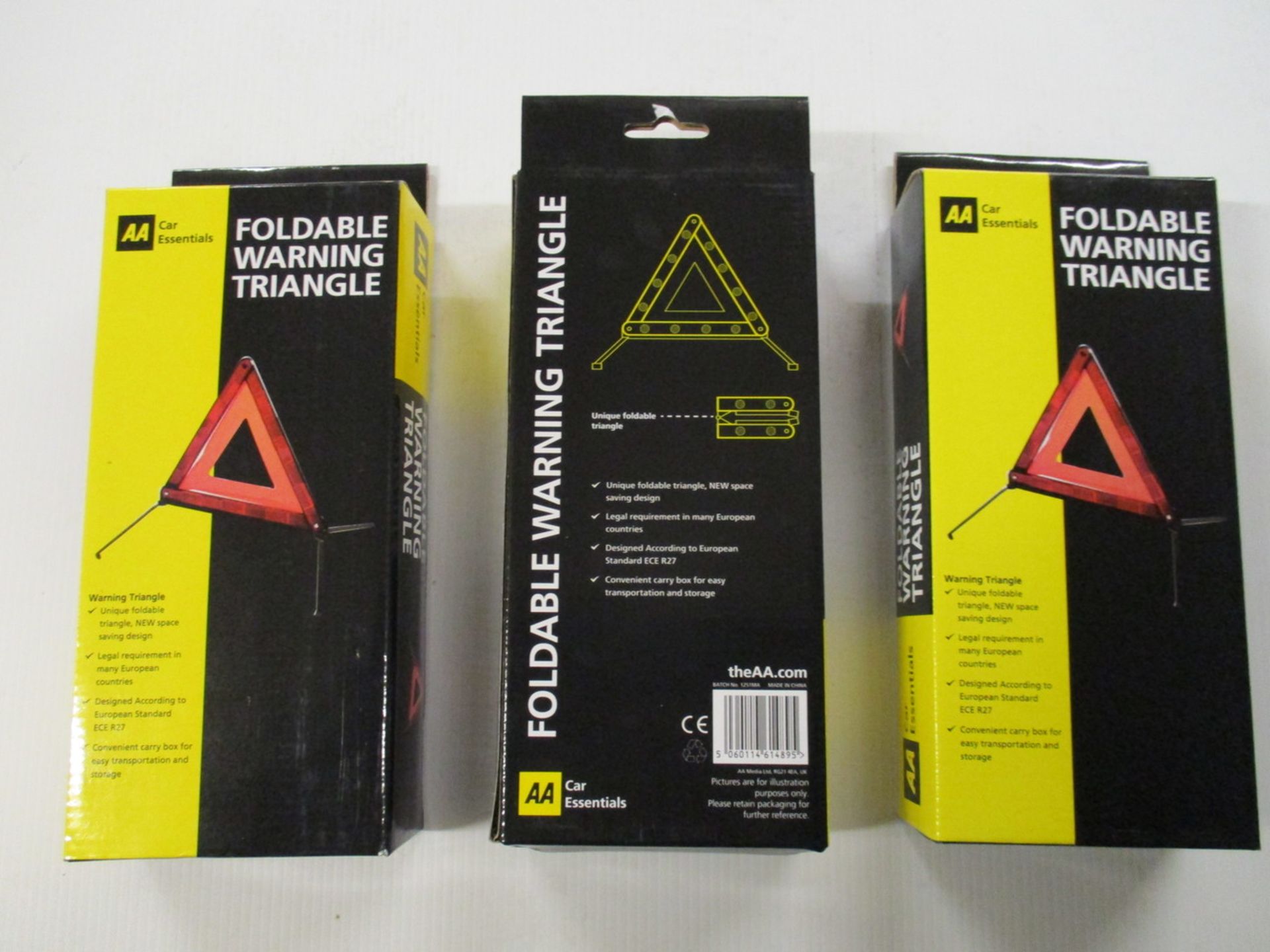 10pcs x brand neww AA foldable warning triangle new & boxed