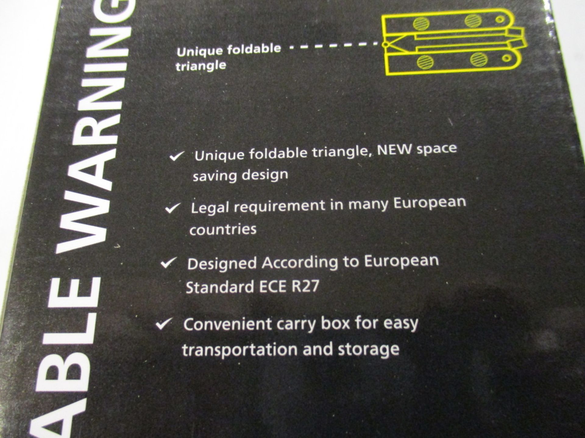 10pcs x brand neww AA foldable warning triangle new & boxed - Image 2 of 2