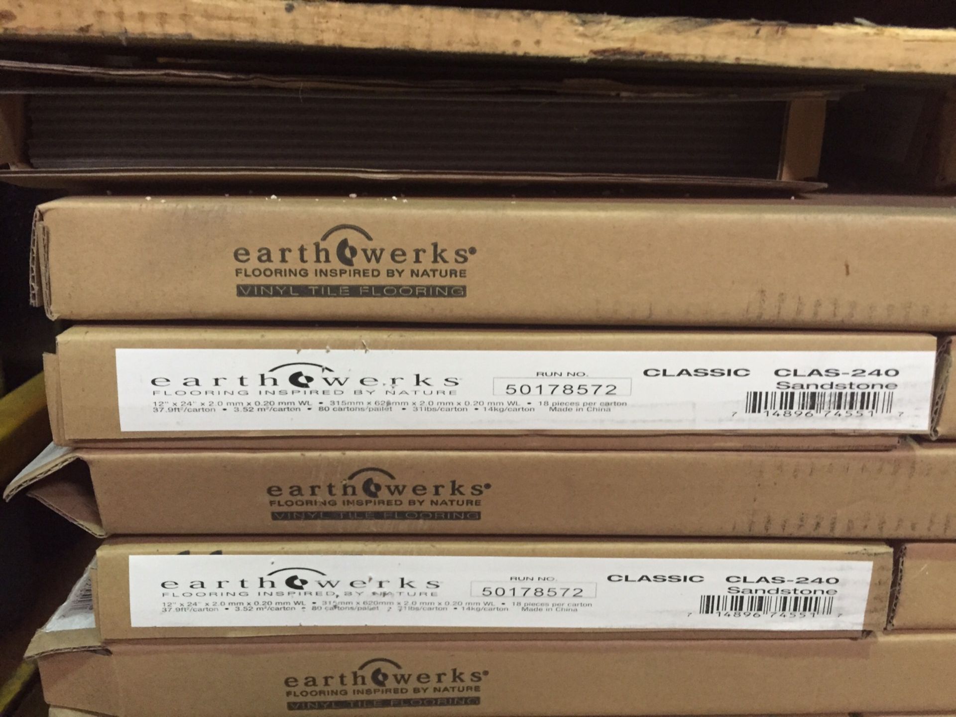 Earthwerks Classic Designer Flooring - Rustic Oak 10 boxes per lot - Total 28.3m2 per lot