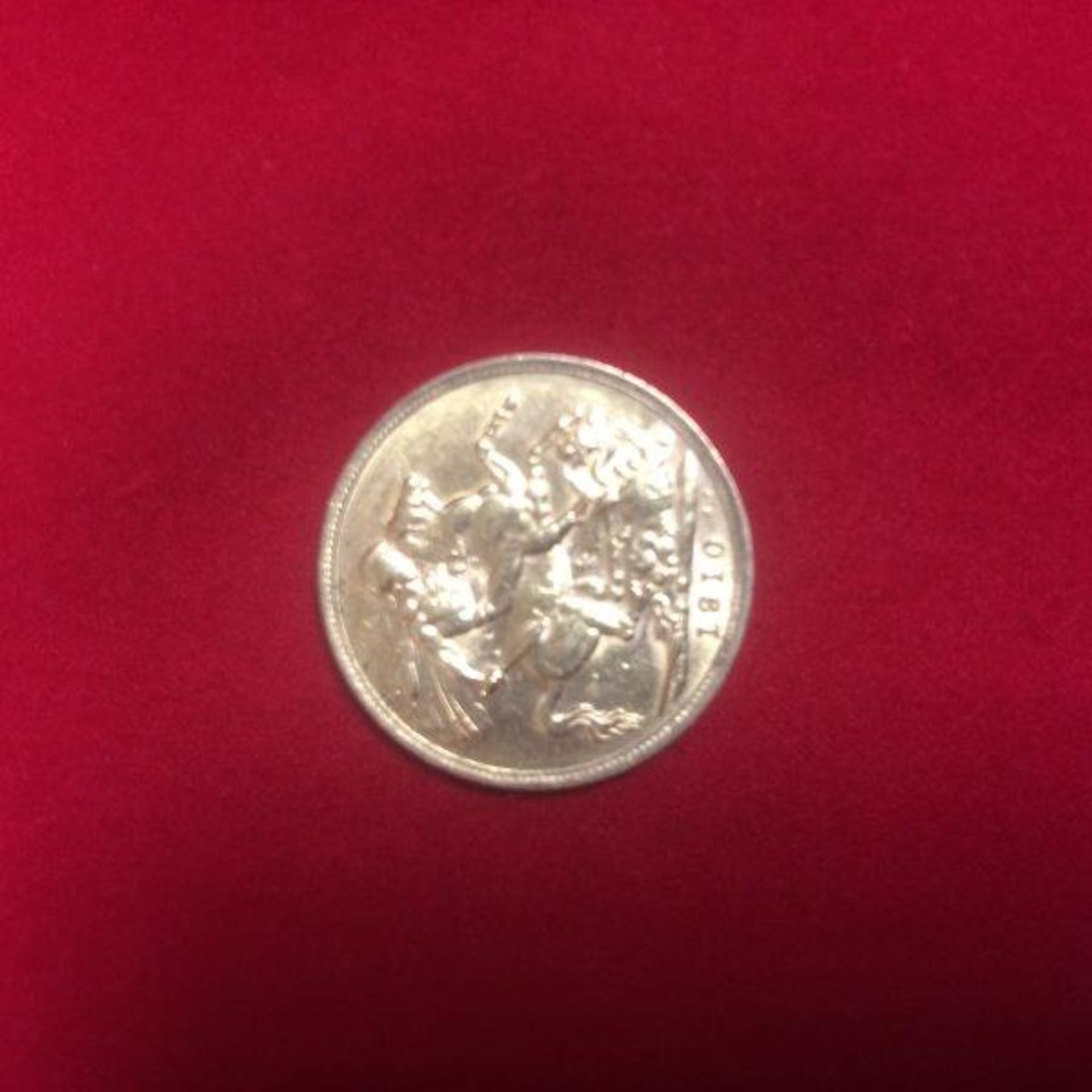 1910 Edward Full Sovereign Gold Coin