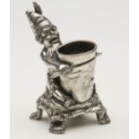 ANTIQUE GERMAN WMF GNOME MATCH HOLDER c.1900