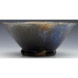 Medieval Islamic Blue Streak Bowl Phds Wikramaratna Collection