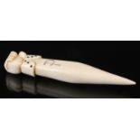 ANTIQUE SAILORS CARVED IVORY FID C.1800