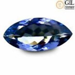 3.86 Ct  "GIL" FULL CERTIFIED AAAA NATURAL BLUISH VIOLET "D" BLOCK TANZANITE