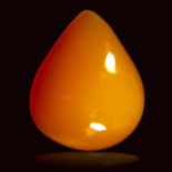 4.64 ct VVS Pear Cabochon Cut (13 x 12 mm) Orange Yellow Opal