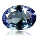 0.80 Ct PURPLISH BLUE OVAL SHAPE NATURAL TANZANITE GEMSTONE