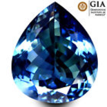 12.15 ct GIA Certified AAA+ Gorgeous Pear Cut (18 x 13 mm) D'Block Tanzanite