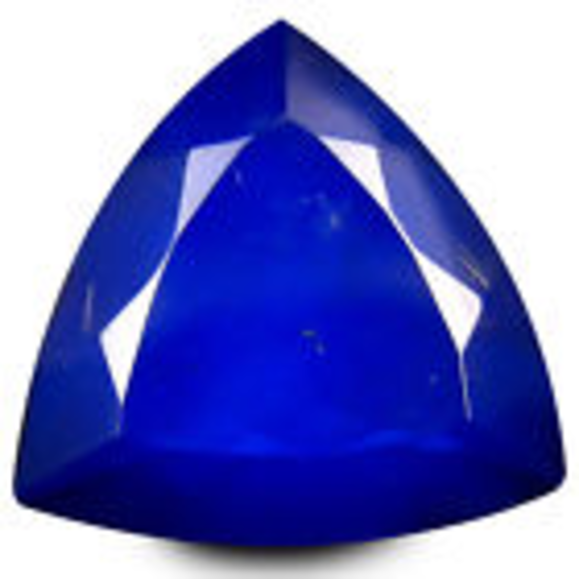 2.21 ct  VVS Clarity Trillion Cut (12 x 12 mm) Violetish Blue Opal