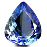 1.45 ct AAA  Pear Shape (8 x 7 mm) Bluish Violet Tanzanite Gemstone