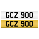 Cherished Number Plate GCZ 900