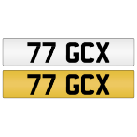 Cherished Number Plate 77 GCX