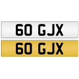 Cherished Number Plate 60 GJX
