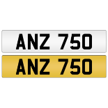 Cherished Number Plate ANZ 750