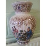 Large Oriental vase 30cm high. Marks to base. Condition - chips to rim