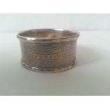 Late 19th Century hallmarked Birmingham silver napkin ring, engraved "Maureen"