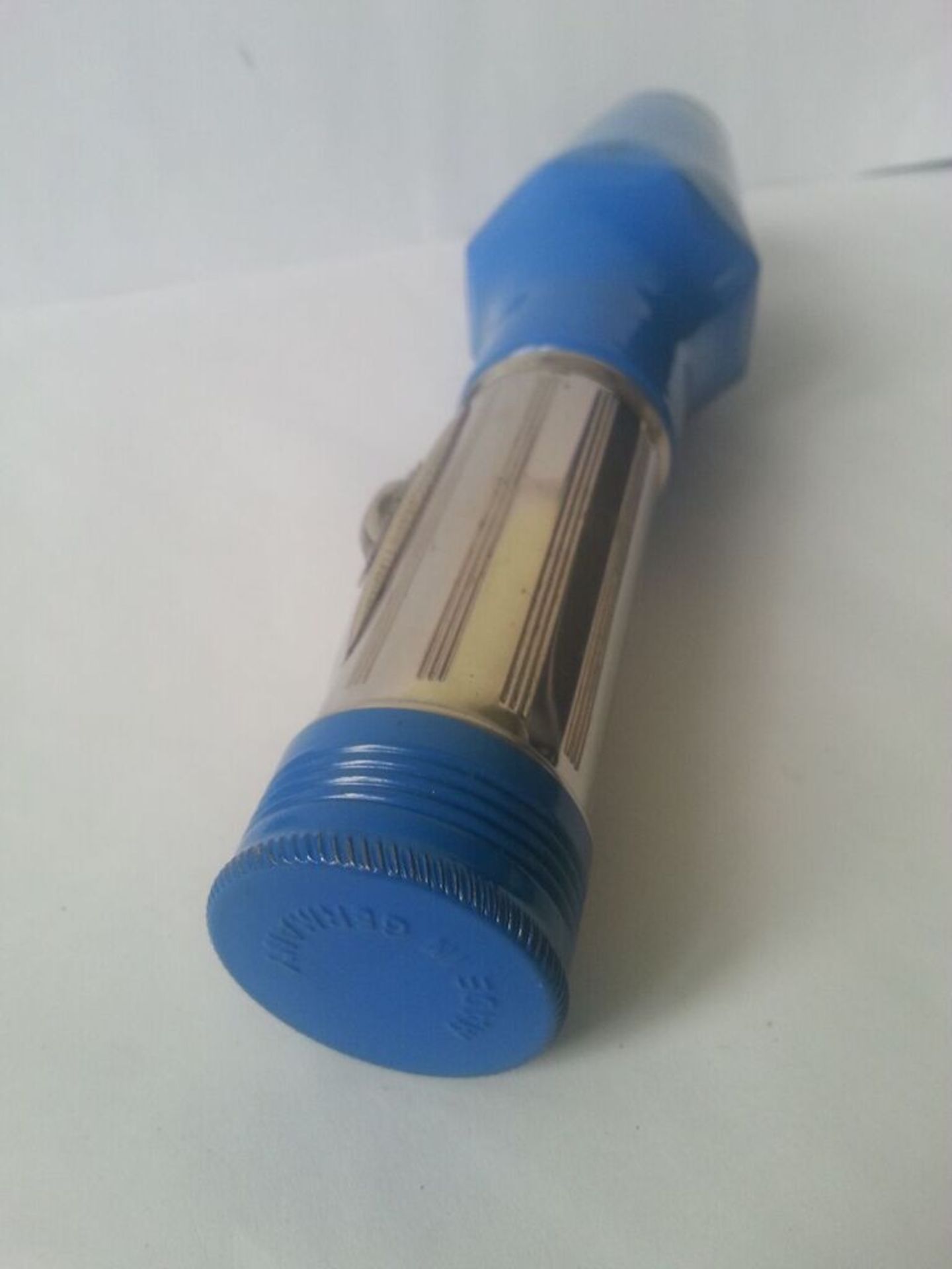 Vintage torch or flashlight, Made in Germany with screw top battery compartment. Probably Artas. - Image 2 of 2