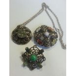 Collection of celtic costume jewellery