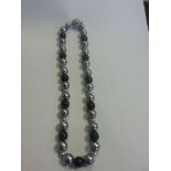 Vintage necklace with diamonte clasp