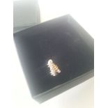 9ct gold diamond set mens football boot stud earring. This is brand new and still in its box with