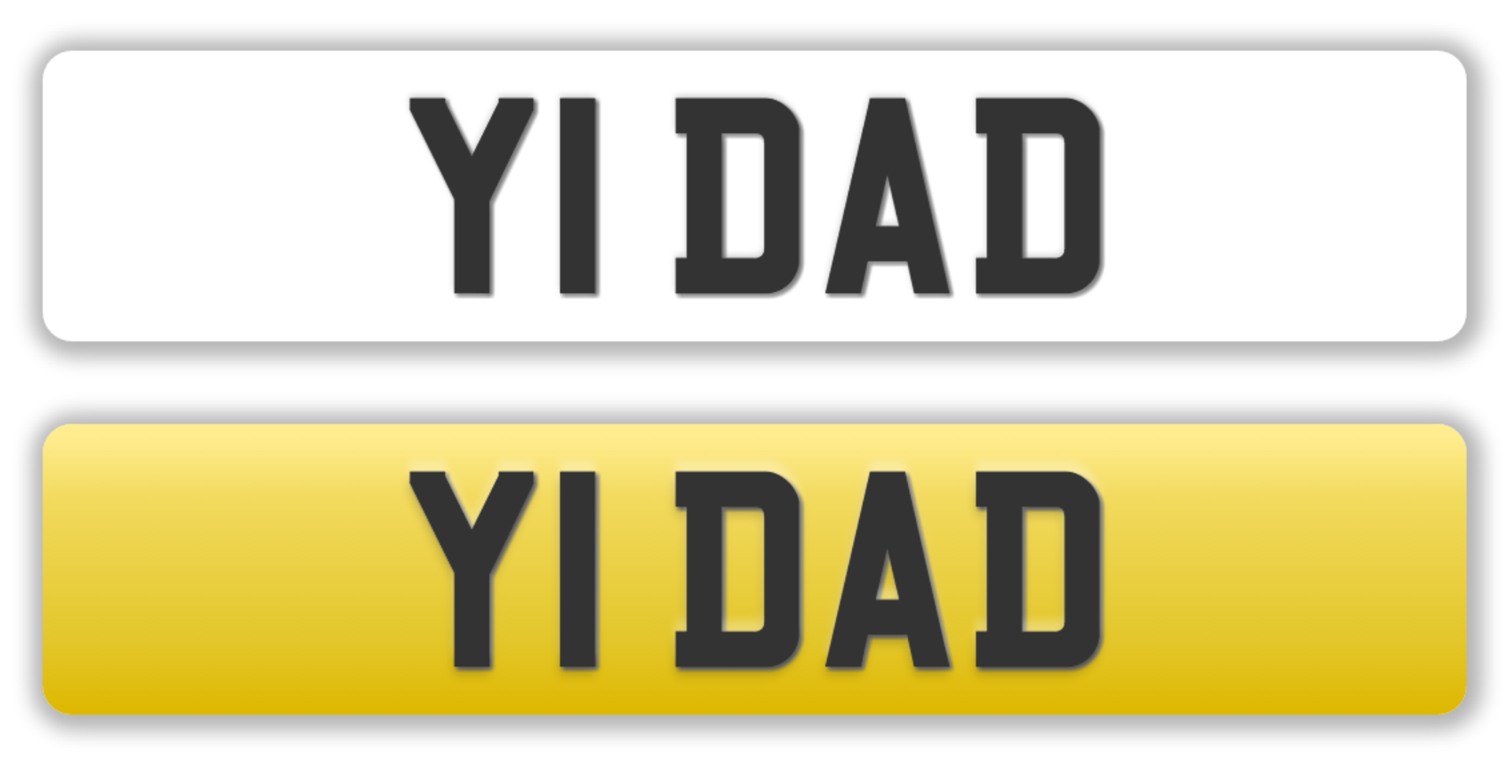 Cherished registration plate Y1 DAD