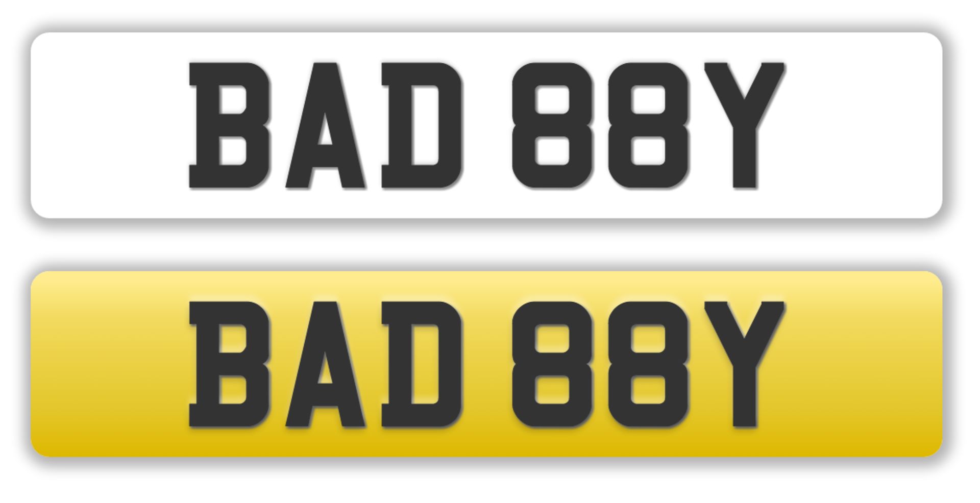 Cherished Vehicle Registration Plate... BAD 88Y (BAD BOY)