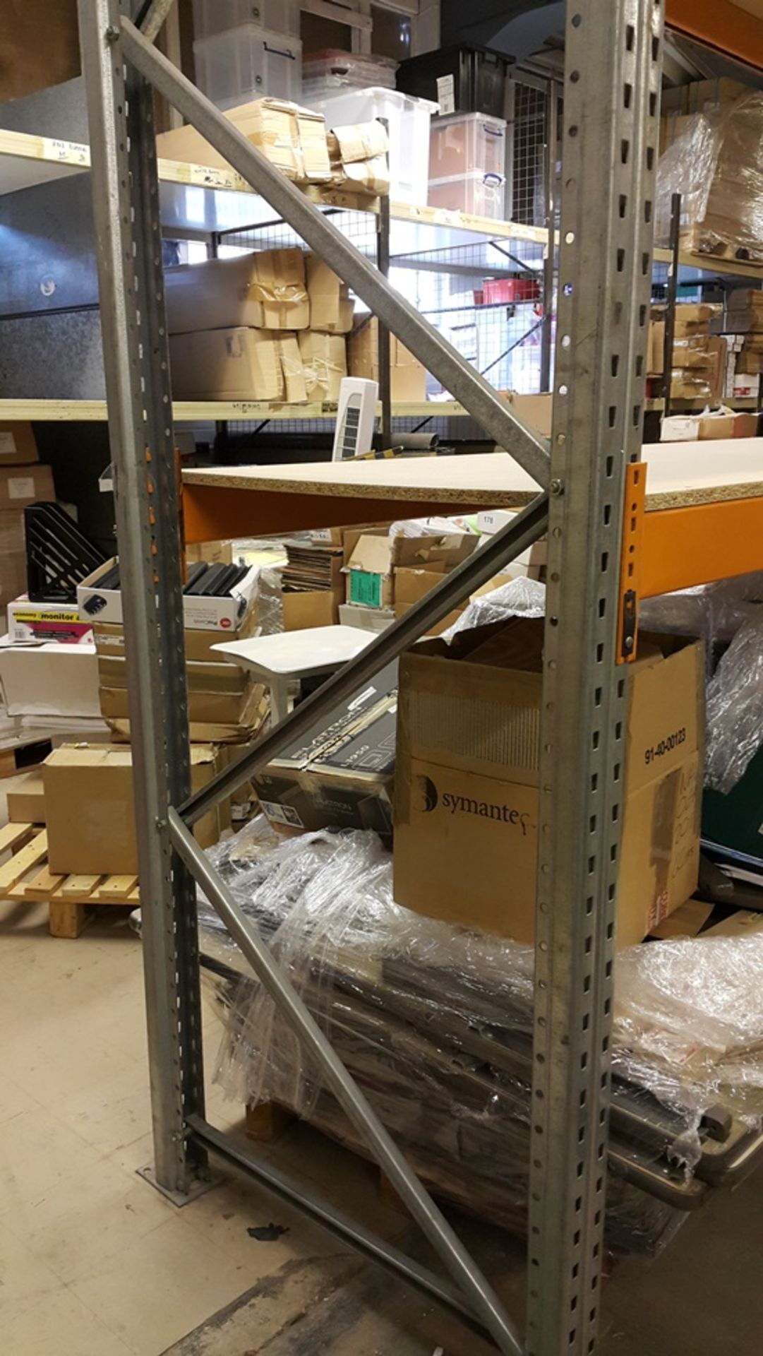 RACKING with Shelves. Approx. 5.7m Wide x 3.3m Tall x 90cm Deep. Buyer to dismantle and remove. - Image 7 of 7