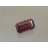 4.86 Ct Red Garnet Gemstone