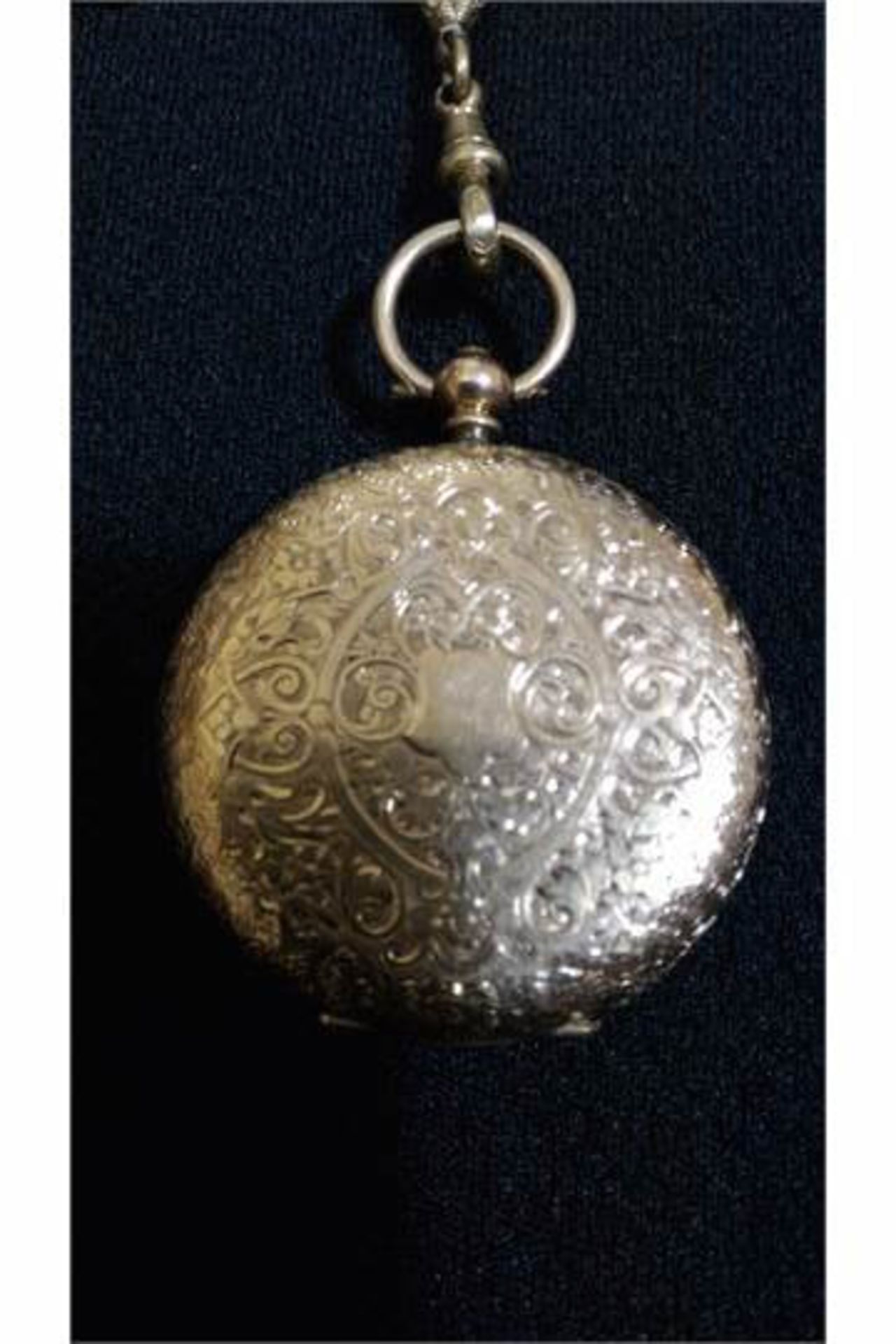 14 ct Cuivre pocket watch with yellow metal chain - Image 6 of 9