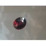 4.79 ct Red Garnet Oval Gemstone