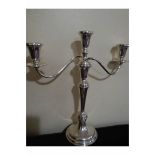 Cartier sterling Three branch Candelabra