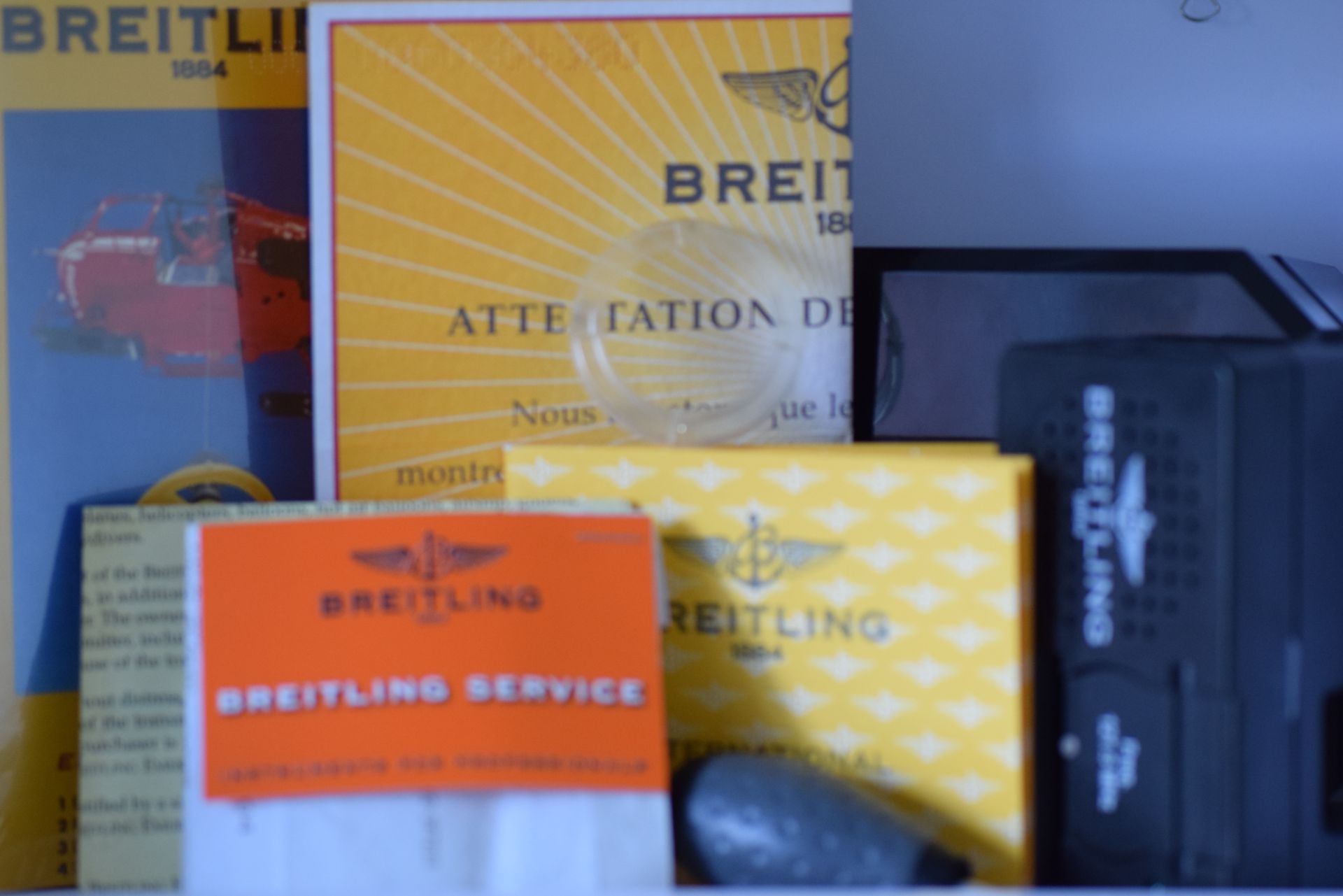 BREITLING EMERGENCY MISSION A73321 WATCH BOX AND PAPERS - Image 7 of 8