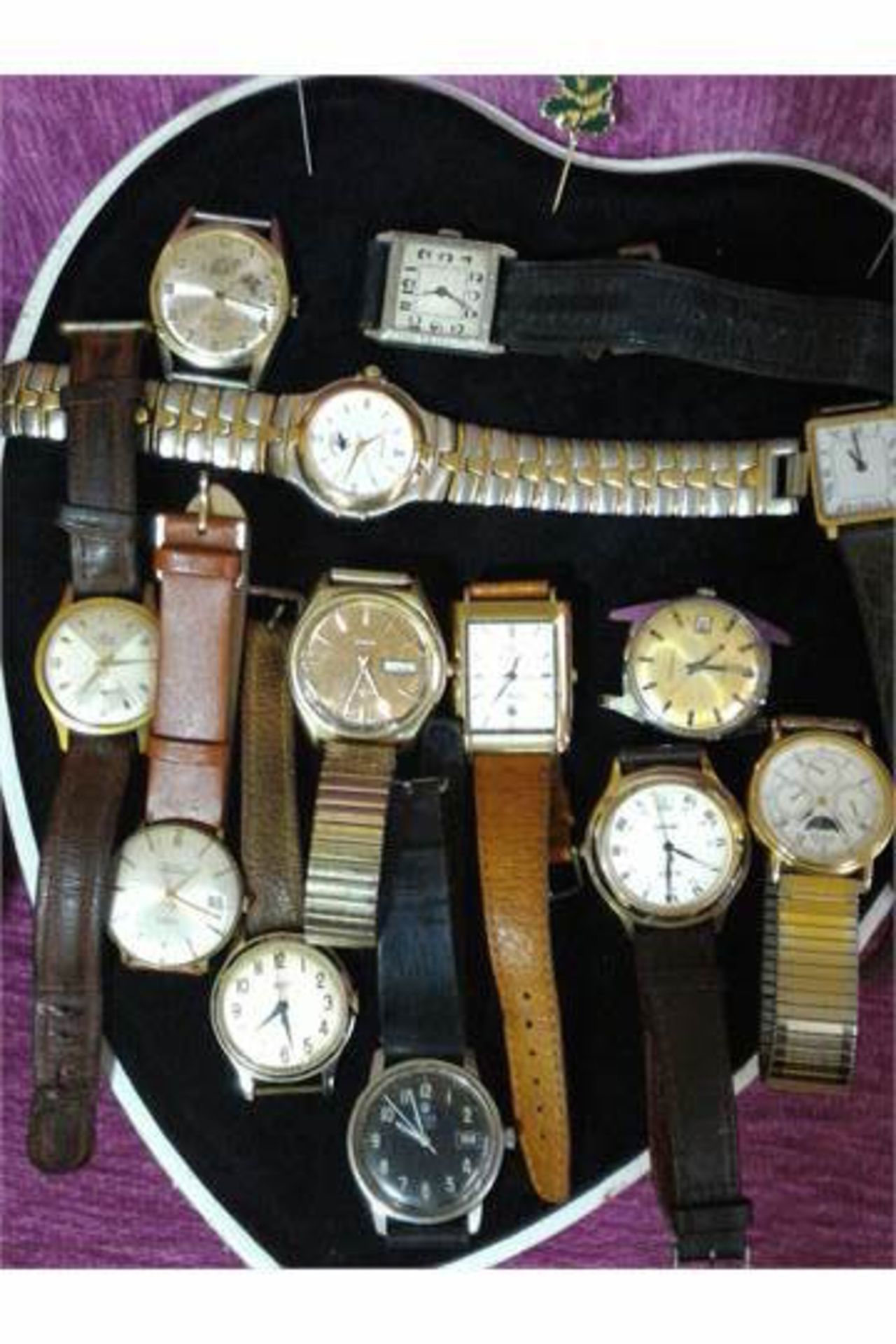 A collection of vintage gentlemens watches