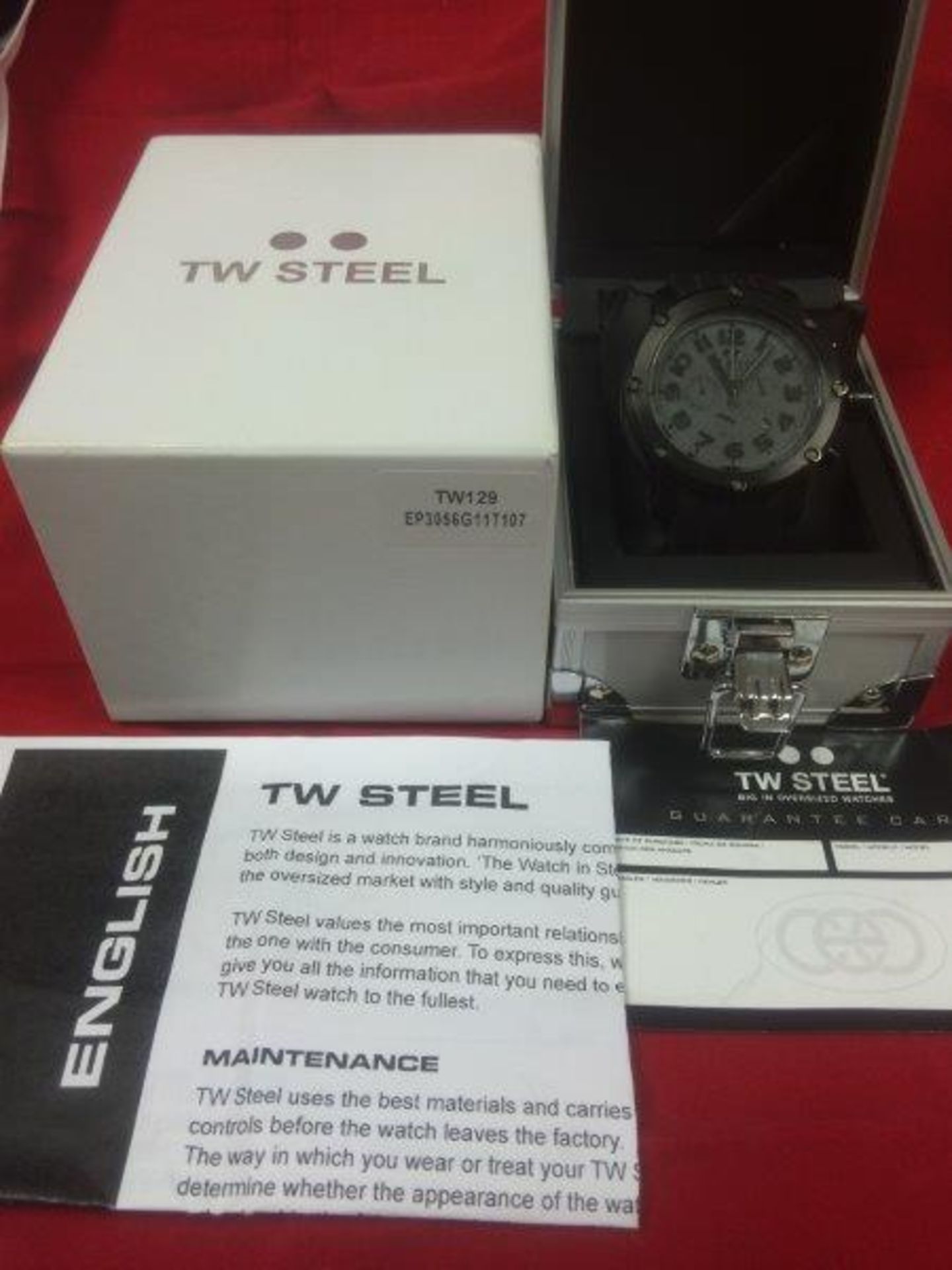 Fully boxed TW Steel Watch with papers - Image 2 of 4