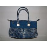 Gianni Altieri Varigated Atollo Handbag Blue 3670