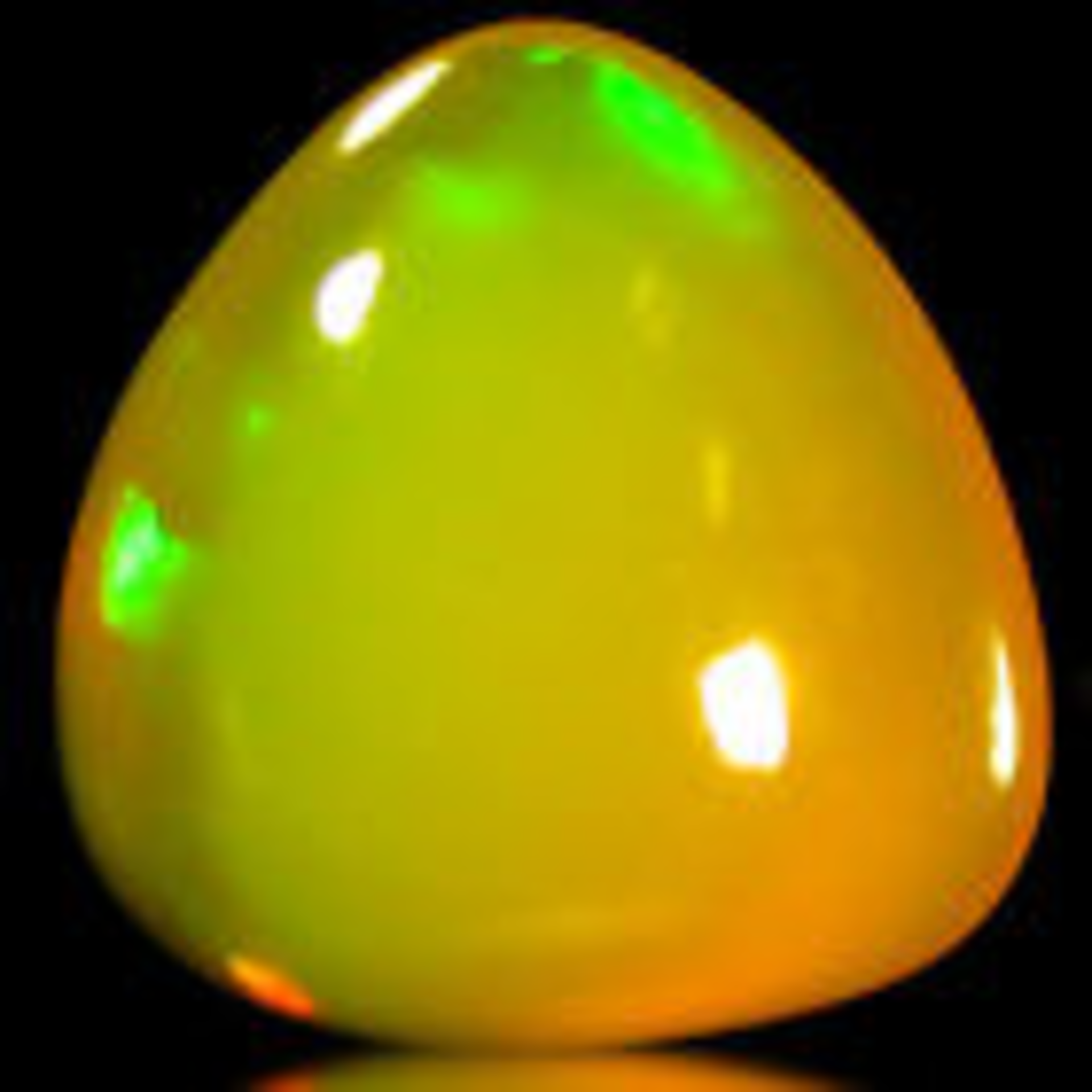 1.97 ct  VVS Clarity Cabochon Cut (10 x 9 mm) Orange Yellow Opal