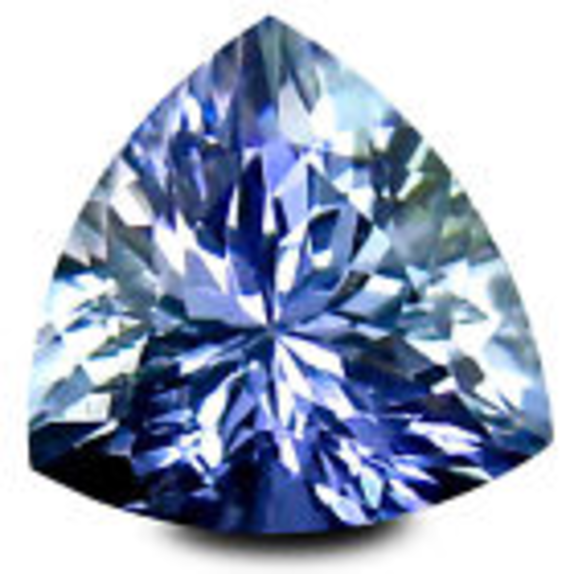 1.70 ct AA+ Marvelous Trillion Shape (7 x 7 mm) Bluish Violet Tanzanite Gemstone