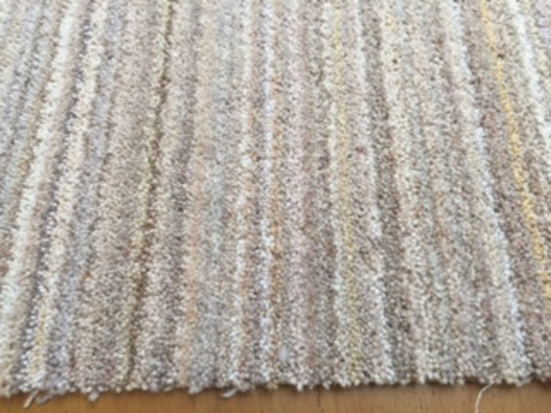 British Wool Candy Stripe - Buttermilk 25x4m - Total 100m2