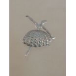 Pretty marcasite ballerina brooch, 4cm tall. Low cost delivery available on all items. This is a low