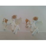 Pair of sweet angel brooches signed JS Low cost delivery available on all items. This is a low