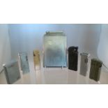 A COLLECTION OF 7 VINTAGE CIGARETTE LIGHTERS To include Colibri combined lighter and case, Longhudou