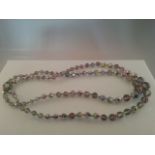 Beautiful double string 1950s vintage crystal aurora borealis choker Low cost delivery available