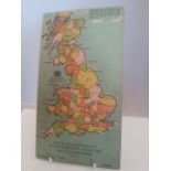 A very interesting - seemingly rare - promotional map by JACOB'S BISCUITS. Lovely vintage